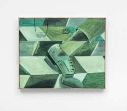 MP 2018 Ohne Titel Oel auf Jute 32x39
