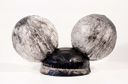 Happy 75th Birthday Mickey Mouse 2015 polyester resin indian ink on transparent paper varnish 39 x 22 x 17cm